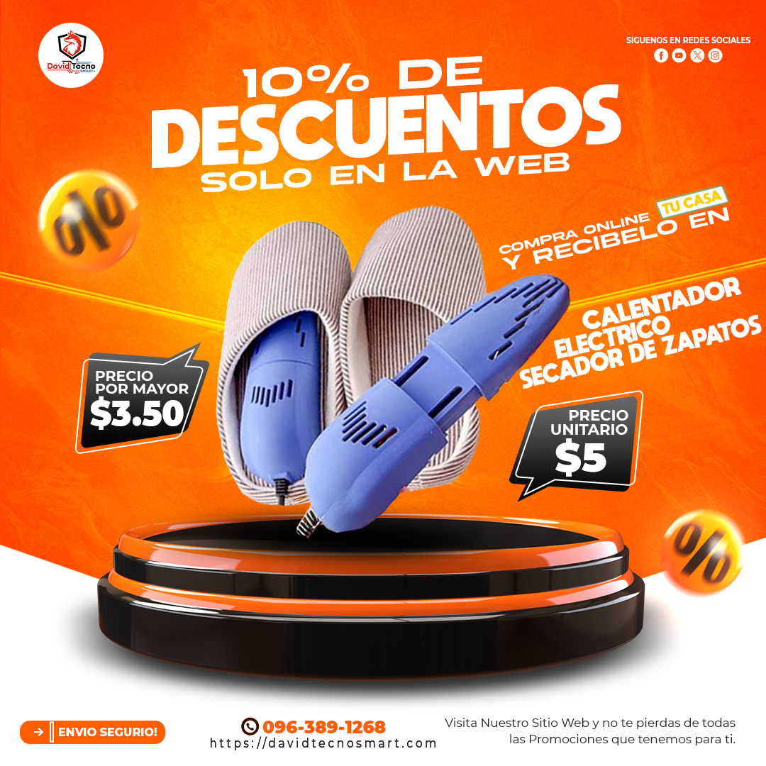 Calentador Electrico Secador de Zapatos