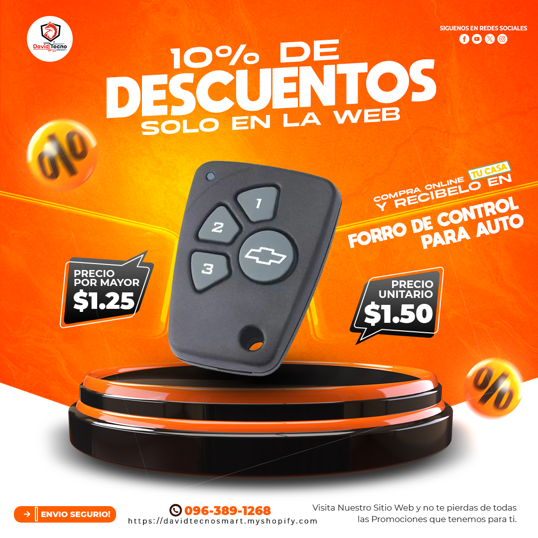 Forro Estuche Protector para Control de Auto