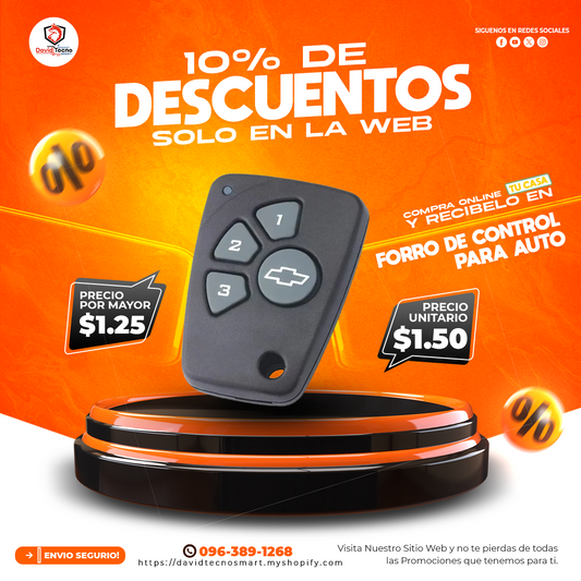 Forro Estuche Protector para Control de Auto