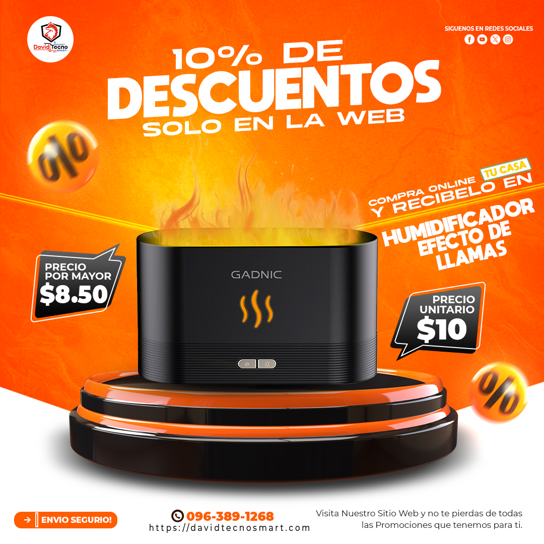 Humidificador Efecto de Llamas