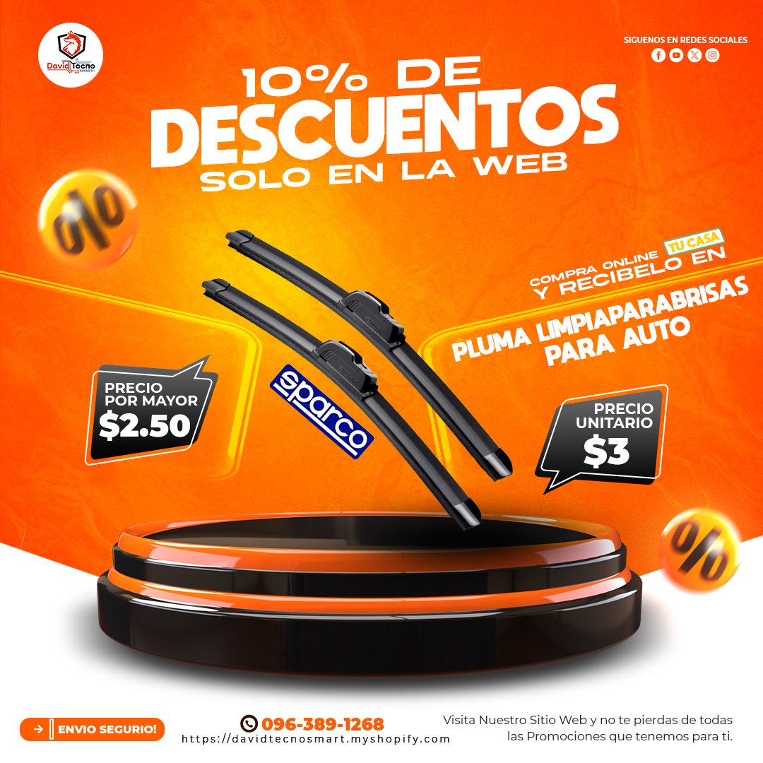 Pluma Sparco para Limpiaparabrisas de Auto