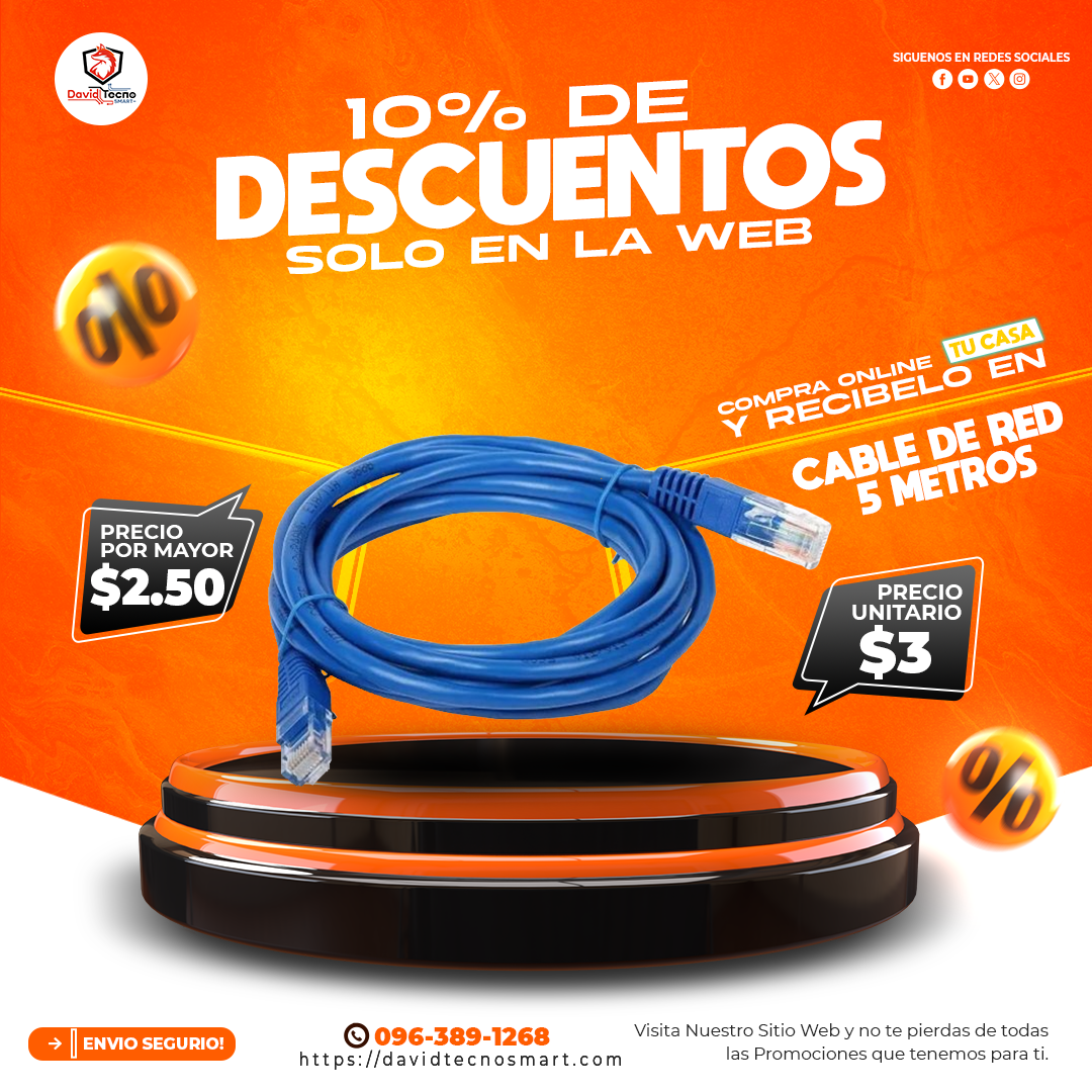 Cable de Red 5 Metros