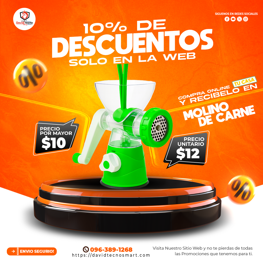 Molino Triturador Manual de Carne