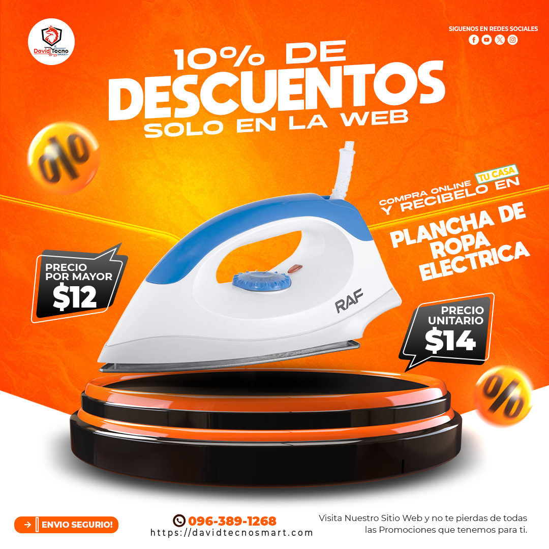 Plancha de Ropa Electrico