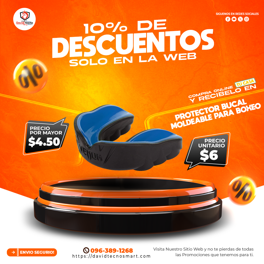 Protector Bucal Moldeable para Boxeo y Artes Marciales