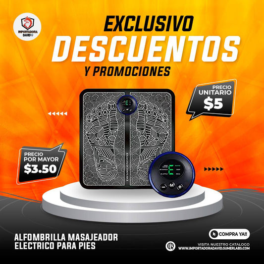 Alfombrilla Masajeador Eléctrico para Pies