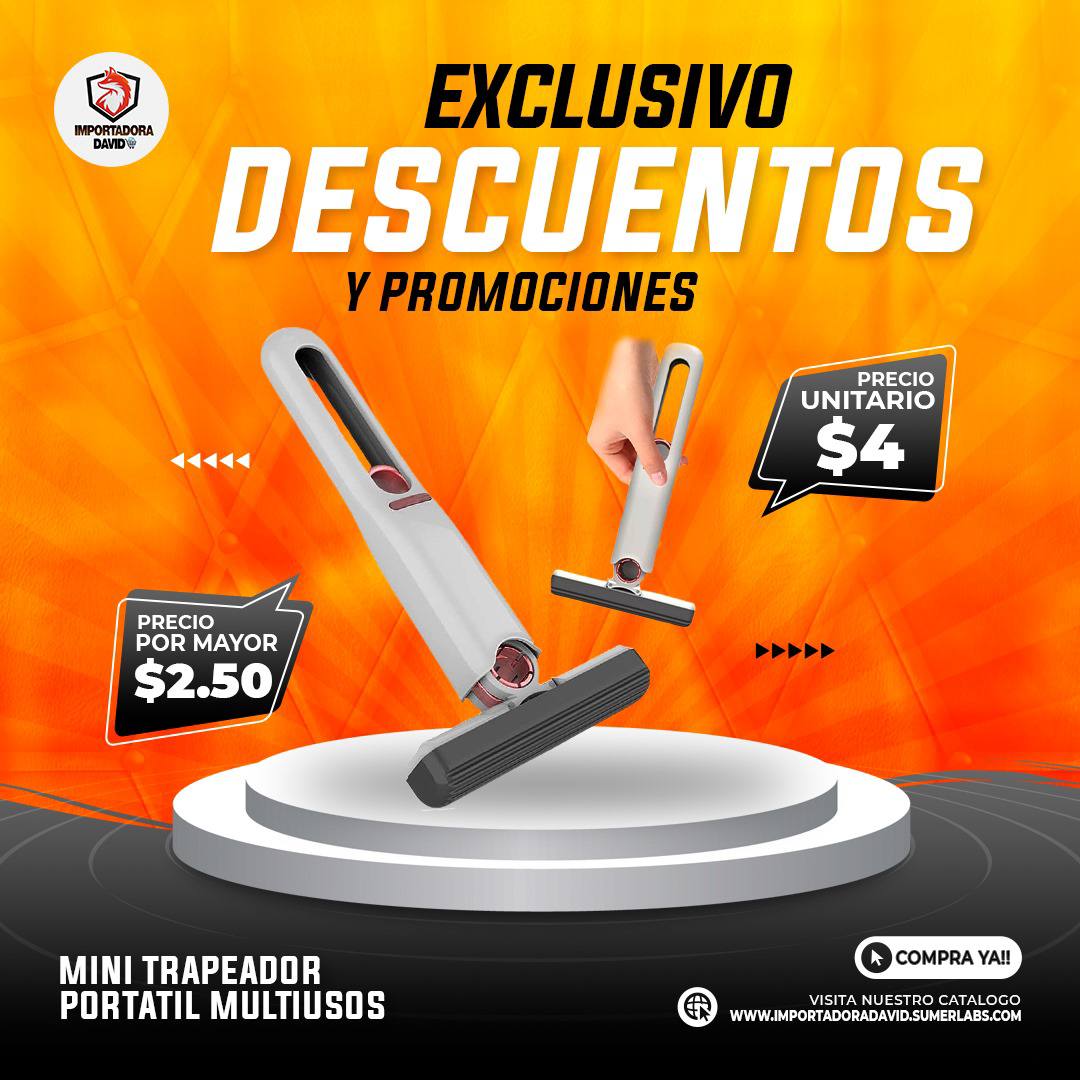 Mini Trapeador Portátil Multiusos