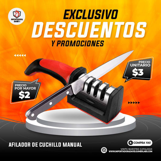 Afilador de Cuchillos y Tijeras Manual