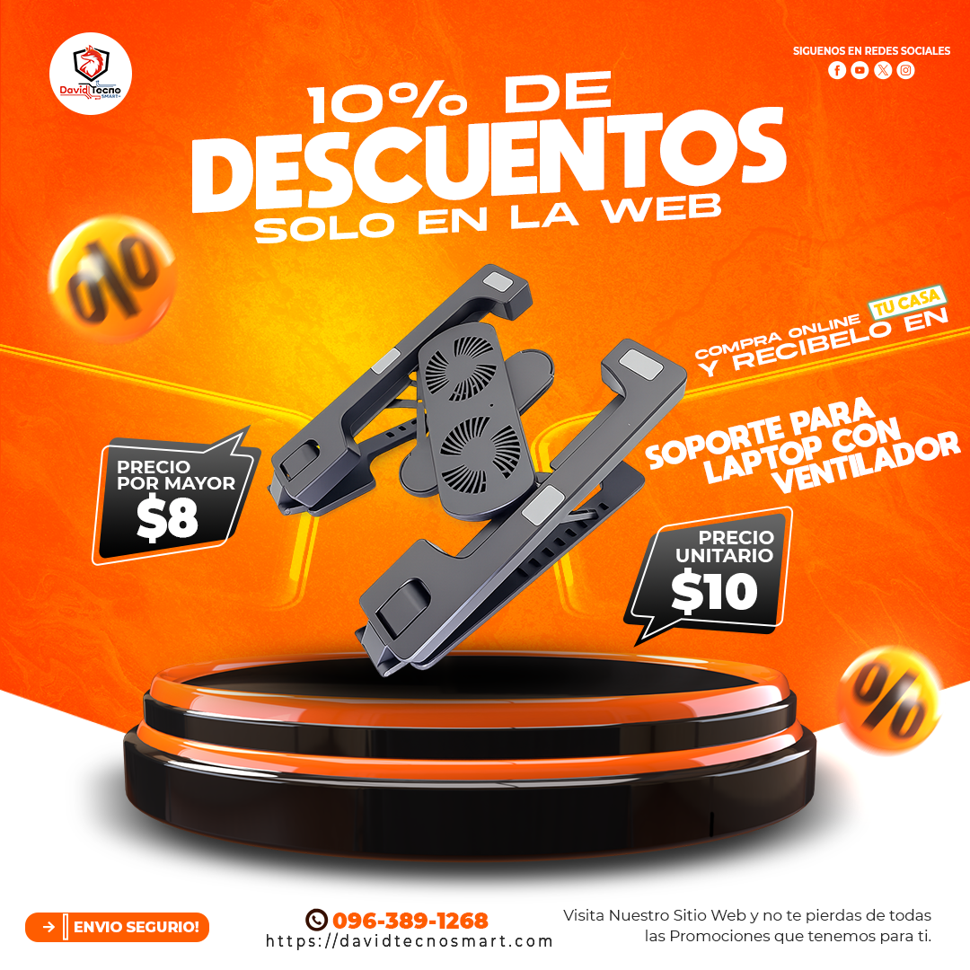Soporte para Laptop con Ventilador