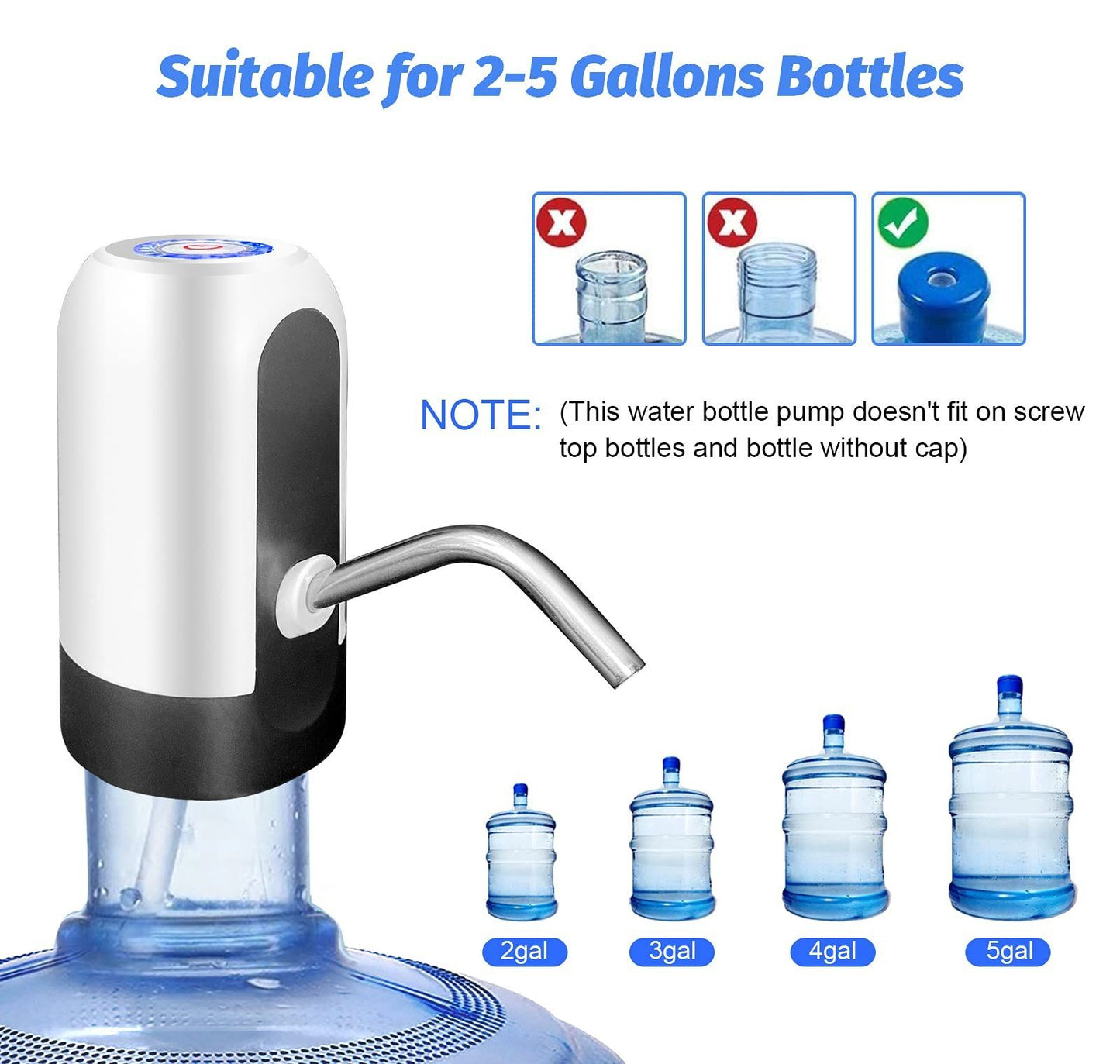 Dispensador de Agua Electrico Recargable