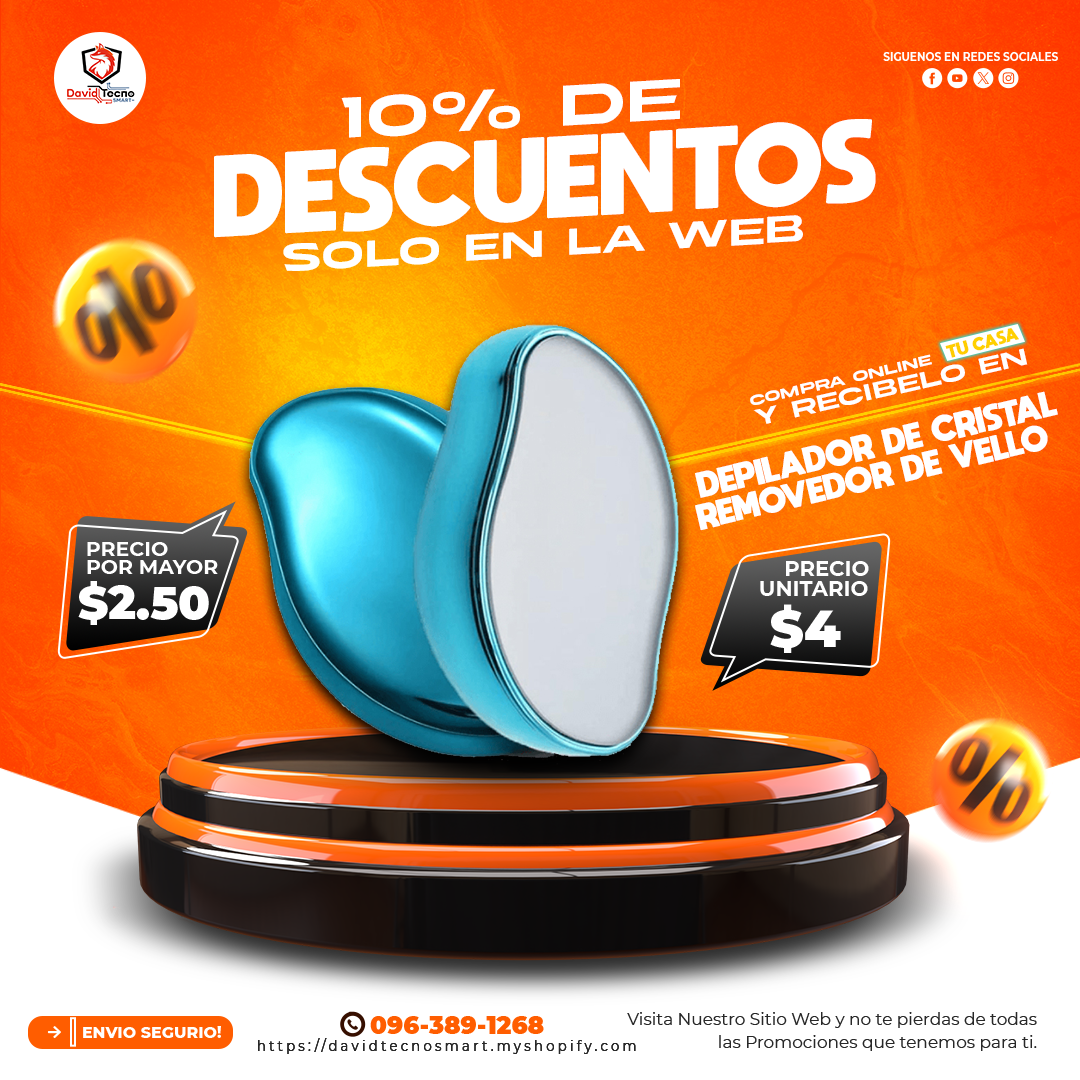 Depilador de Cristal Removedor de Vellos