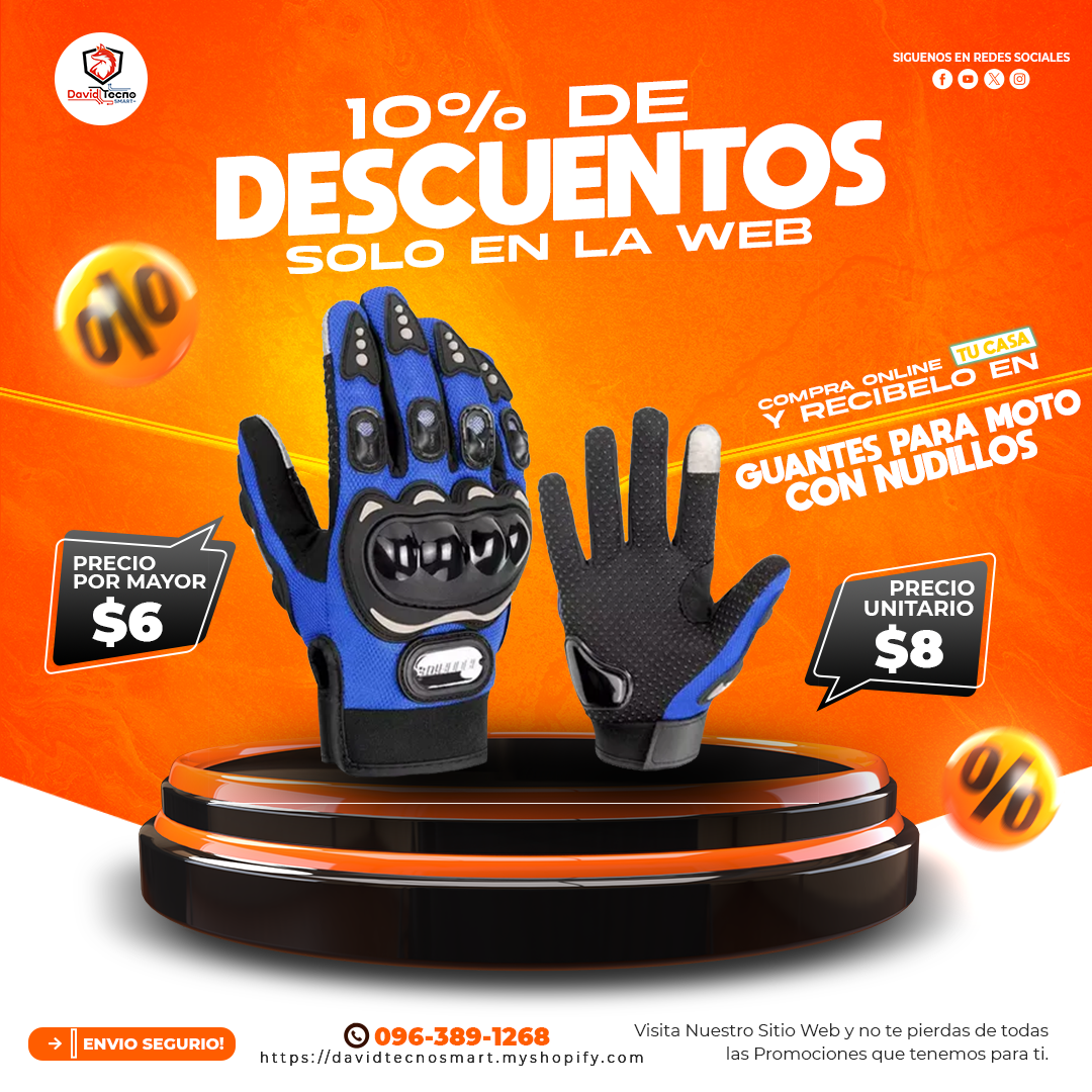 Guantes para Moto con Nudillos