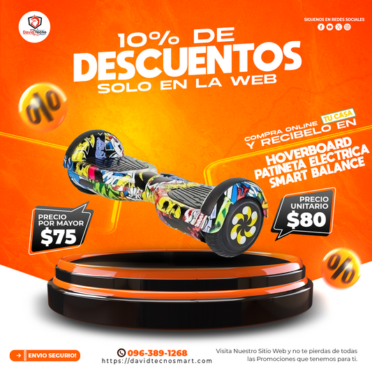 Hoverboard Patineta Eléctrica Smart Balance