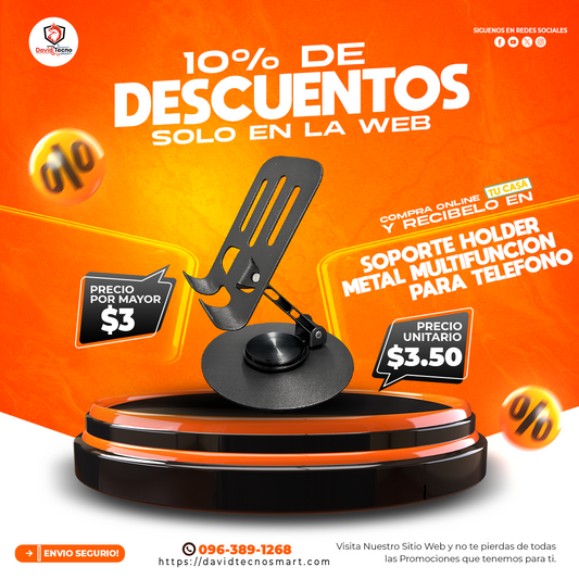 Soporte Holder Metal Multifuncional para Teléfono