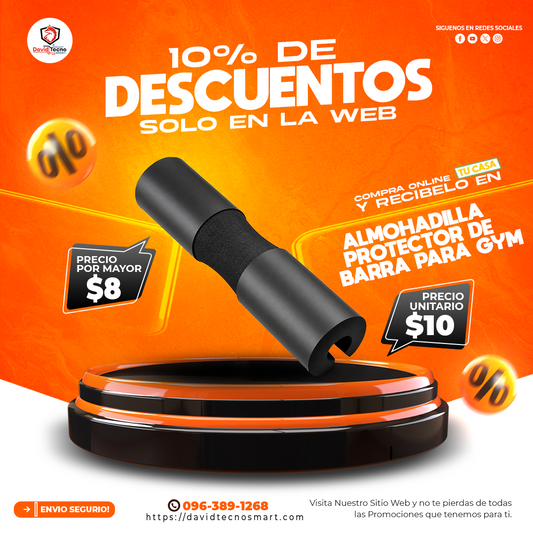 Almohadilla Protector de Barra para Gym
