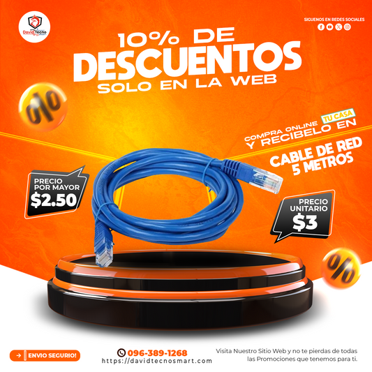 Cable de Red 5 Metros
