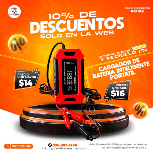 Cargador de Bateria Inteligente Portatil