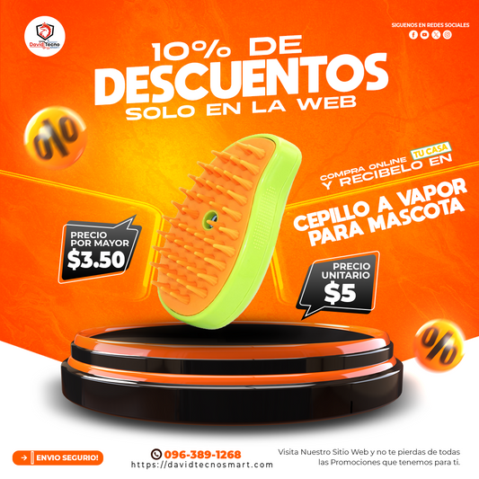 Cepillo a Vapor para Mascota