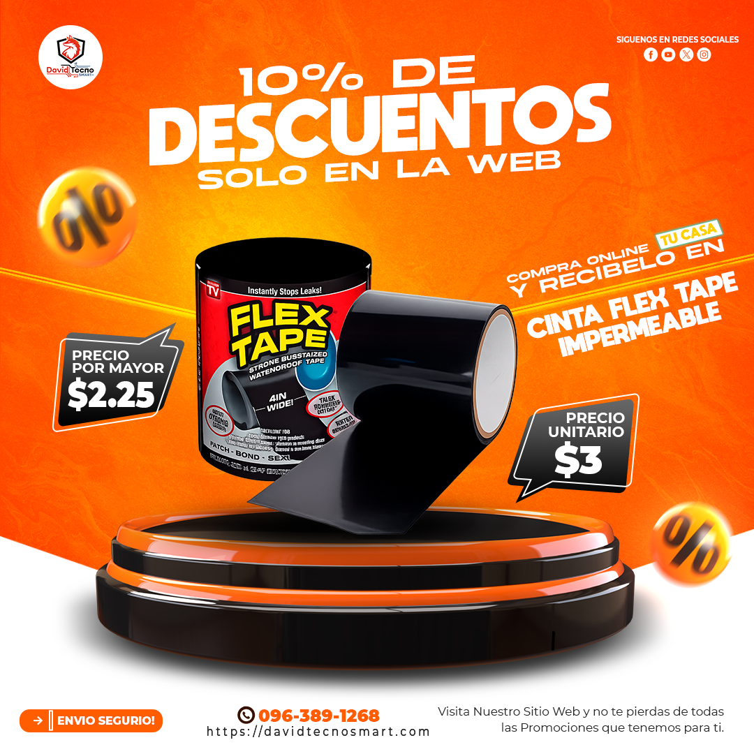 Cinta Impermeable para fugas Flex Tape