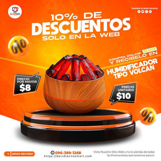Humidificador Tipo Volcán