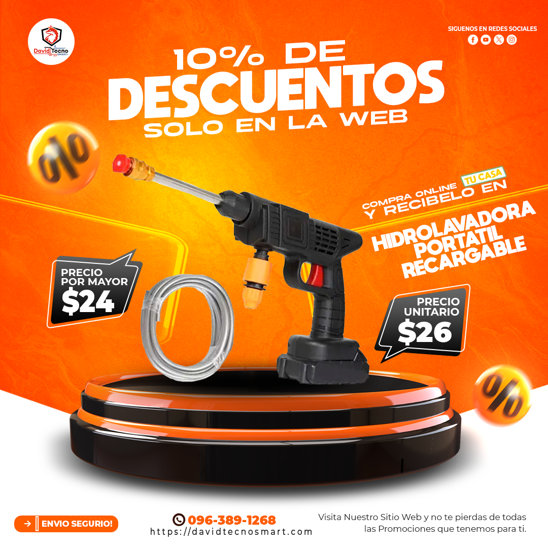 Hidrolavadora 48V Portatil Recargable