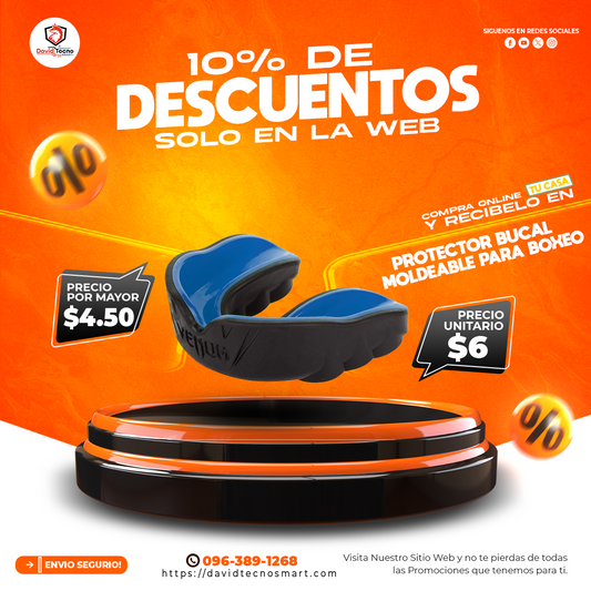 Protector Bucal Moldeable para Boxeo y Artes Marciales