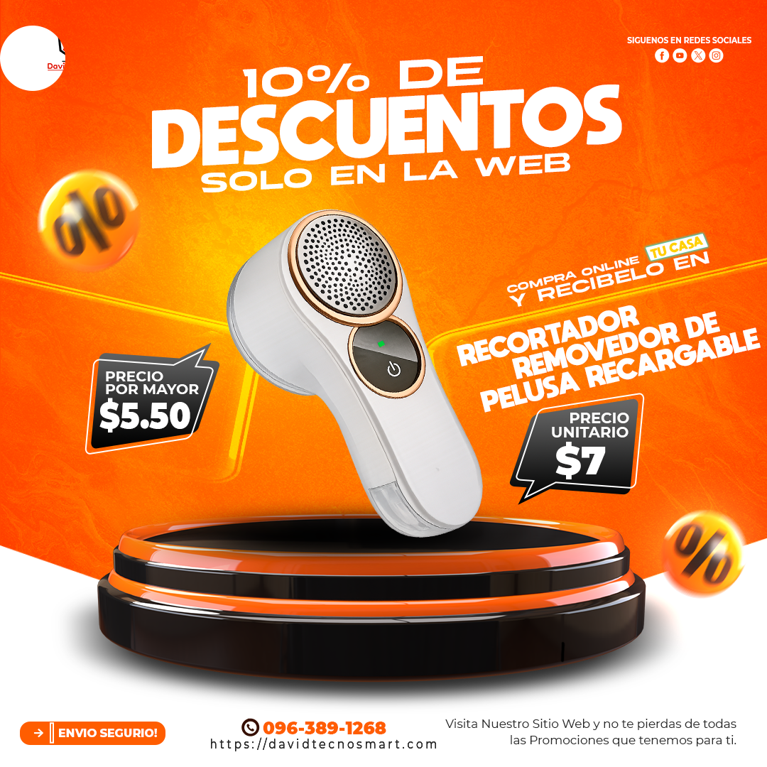 Recortador Removedor de Pelusa Recargable