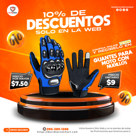 Guantes para Moto con Nudillos