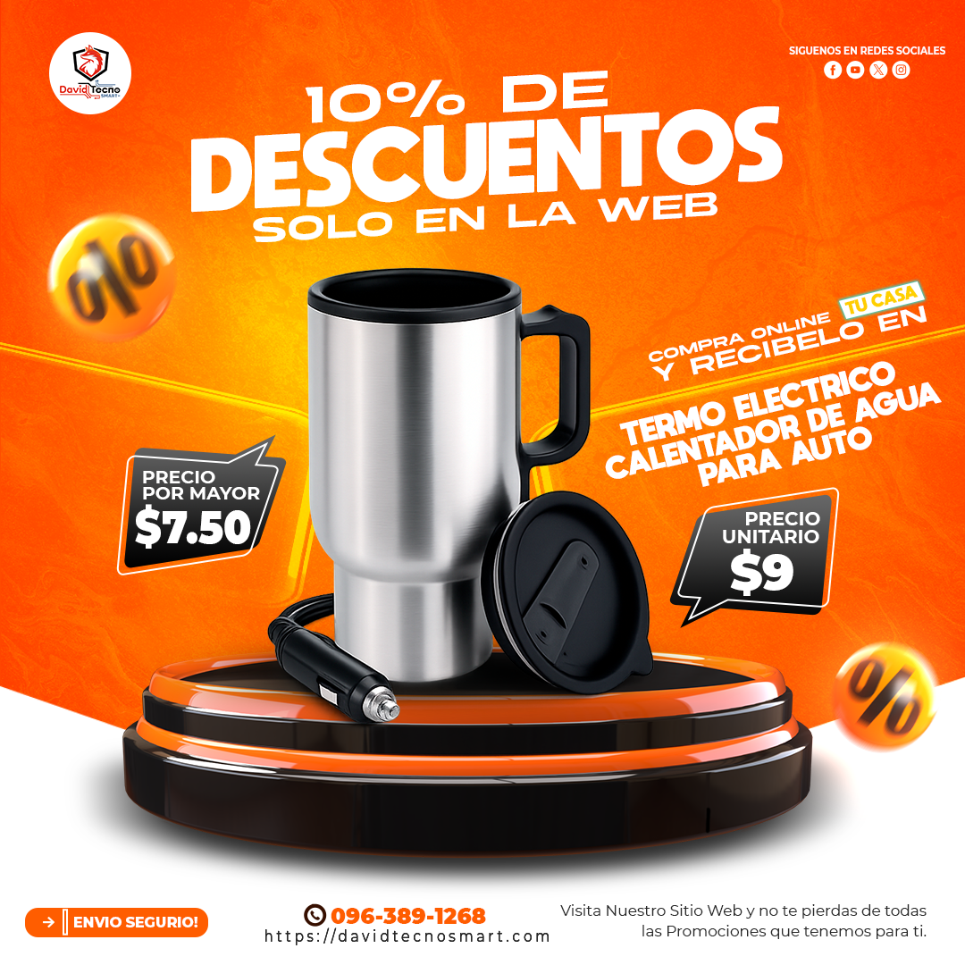 Termo Electrico Calentador de Agua para Auto