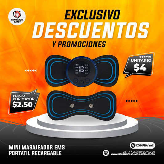 Mini Masajeador EMS Portátil Recargable