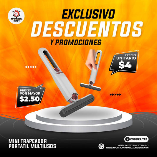 Mini Trapeador Portátil Multiusos