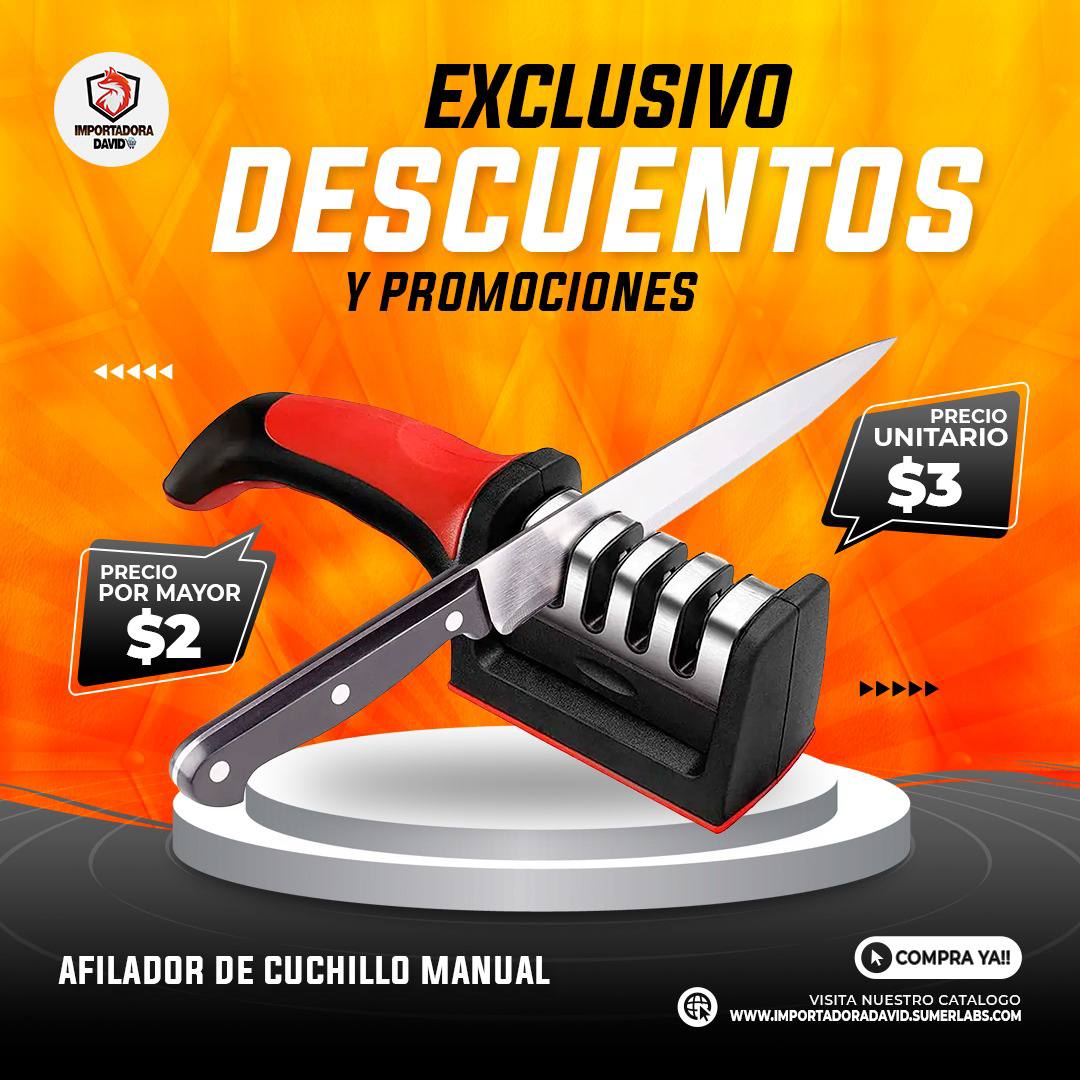 Afilador de Cuchillos y Tijeras Manual