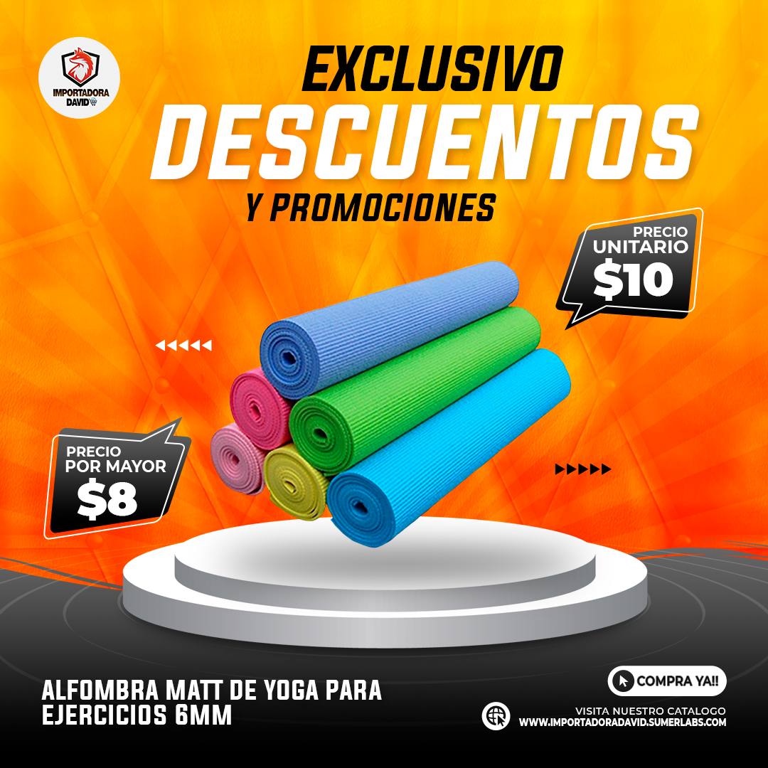 Alfombra Matt de Yoga para Ejercicios 6MM