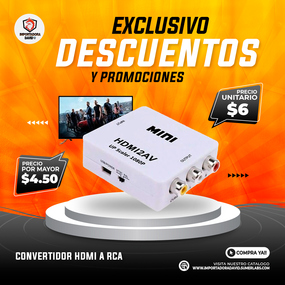 Convertidor HDMI A RCA