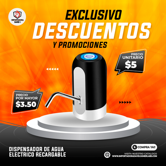 Dispensador de Agua Electrico Recargable