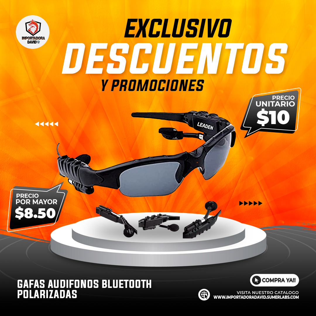 Gafas Audifonos Bluetooth Polarizados