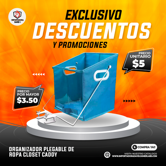 Organizador Plegable de Ropa Closet Caddy