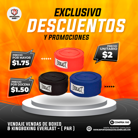 Vendaje Vendas de Boxeo & Kingboxing Everlast ( Par )